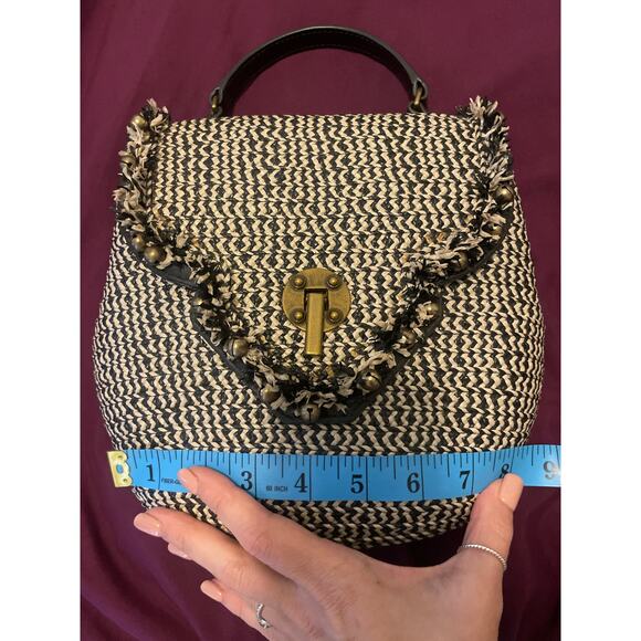 ERIC JAVITS Woven Handbag Purse - Picture 8 of 9